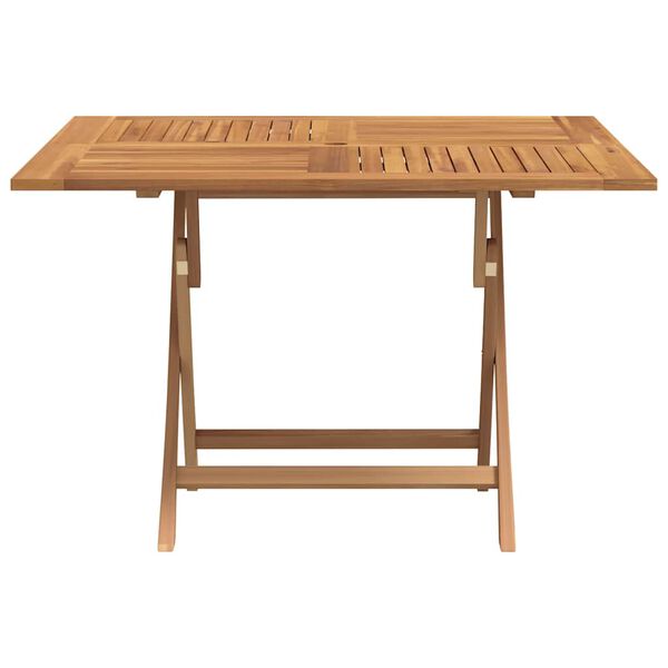 vidaXL Table pliable de jardin 110x110x75 cm bois massif de teck
