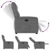 vidaXL Fauteuil inclinable gris fonc&eacute; tissu microfibre