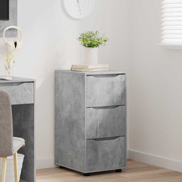 vidaXL Armoire de rangement Gris b&eacute;ton 40 x 48 x 81 cm