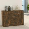 vidaXL Buffet Chêne fumé 88x30x65 cm Bois d'ingénierie