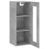 vidaXL Armoire murale gris béton 34,5x34x90 cm