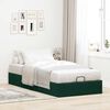 vidaXL Cadre de lit ottoman sans matelas vert fonc&eacute; 90x200 cm velours