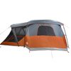 vidaXL Tente de camping avec porche 4 personnes orange imperm&eacute;able