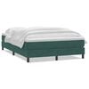 vidaXL Sommier &agrave; lattes de lit et matelas vert fonc&eacute; 160x210cm velours