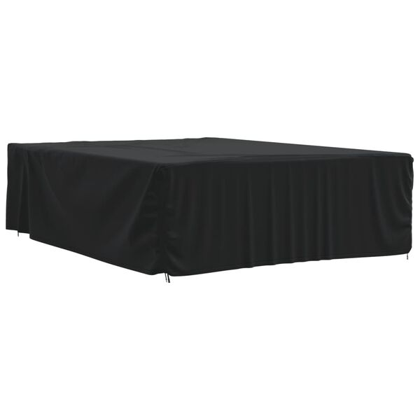 vidaXL Housse de salon de jardin noir 350x260x90 cm oxford 420D