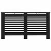 vidaXL Cache-radiateur noir 152x19x81,5 cm MDF