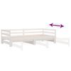 vidaXL Lit de jour et lit gigogne sans matelas 90x190 cm bois massif