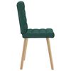 vidaXL Chaises à manger lot de 2 vert foncé tissu