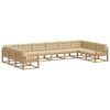 vidaXL Ensemble de canap&eacute;s d'ext&eacute;rieur 10 pc Blanc et Beige