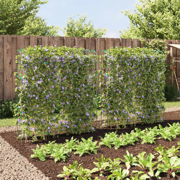 vidaXL Treillis de jardin pour plantes grimpantes 2 pcs forme en U