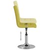 vidaXL Chaise pivotante de salle &agrave; manger Vert Tissu