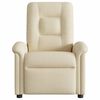 vidaXL Fauteuil inclinable Cr&egrave;me Tissu