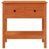 vidaXL Table console Cire marron 75 x 35 x 75 cm Pin massif