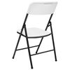 vidaXL Chaises de jardin pliables lot de 4 PEHD Blanc