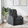 vidaXL Fauteuil inclinable en tissu gris fonc&eacute;