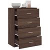 vidaXL Buffet ch&ecirc;ne marron 60x31x84 cm bois d'ing&eacute;nierie