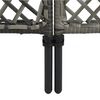 vidaXL Panneau de clôture Résine tressée 2,4x2 m Anthracite