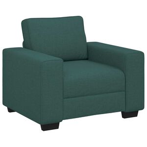 vidaXL Canap&eacute;/Fauteuil vert fonc&eacute; 100x77x82 cm tissu