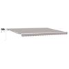 vidaXL Auvent r&eacute;tractable Gris clair 450 &times; 300 cm Tissu et Aluminium