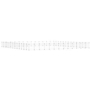 vidaXL Cage animaux de compagnie &agrave; 52 panneaux et porte Noir 35x35 cm