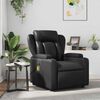 vidaXL Fauteuil de massage inclinable Noir Similicuir
