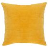 vidaXL Coussins en velours de coton lot de 2 45 x 45 cm Jaune