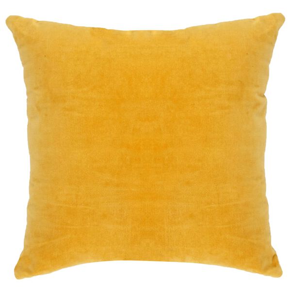vidaXL Coussins en velours de coton lot de 2 45 x 45 cm Jaune