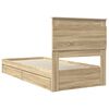 vidaXL Lit de Rangement Ch&ecirc;ne Sonoma 90 x 200 cm Bois d'ing&eacute;nierie