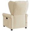vidaXL Fauteuil de massage inclinable Cr&egrave;me Tissu