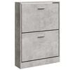 vidaXL Armoire &agrave; chaussures Gris b&eacute;ton 59x17x81 cm Bois d'ing&eacute;nierie