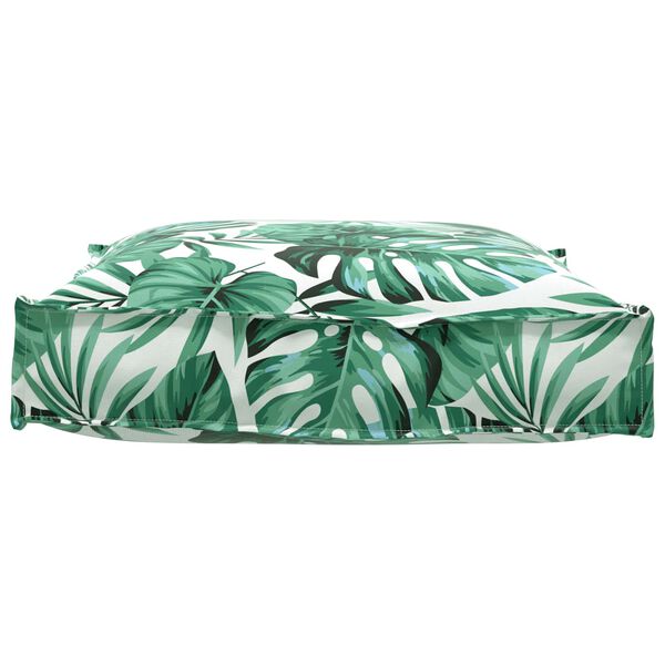 vidaXL Coussin Feuille Motif feuille 70 x 70 x 12 cm Tissu Oxford