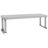 vidaXL Table de travail de cuisine avec étagère 120x60x120 cm Inox