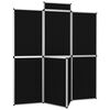 vidaXL Mur d'affichage pliable 8 panneaux et table 181x200 cm Noir