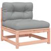 vidaXL Canap&eacute; de jardin sans accoudoirs coussins bois massif douglas