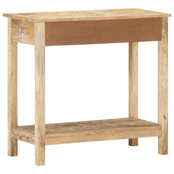 vidaXL Table console 80x35x74 cm Bois de manguier massif