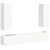 vidaXL Ensemble de meubles TV 5 pcs Blanc Bois d'ing&eacute;nierie