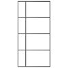 vidaXL Porte coulissante Verre ESG et aluminium 102,5x205 cm Noir