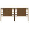 vidaXL Tête de lit Marron miel 126x4x100 cm Bois massif de pin