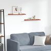 vidaXL &Eacute;tag&egrave;re Murale 2 pcs Rouge 60 x 9 x 3 cm Bois d'ing&eacute;nierie