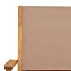 vidaXL Ensemble &agrave; manger de jardin 5 pcs taupe tissu et bois massif