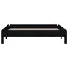 vidaXL Lit empilable sans matelas noir 80x200 cm bois massif de pin
