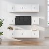 vidaXL Ensemble de meubles TV 8 pcs Blanc Bois d'ing&eacute;nierie