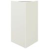 vidaXL Jardinières 2 pcs blanc triangulaire 50x43x75 cm acier