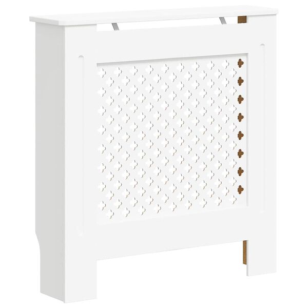 vidaXL Cache-radiateur MDF Blanc 78 cm