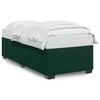 vidaXL Cadre de lit sans matelas vert fonc&eacute; 100x200 cm velours