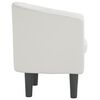 vidaXL Fauteuil blanc similicuir