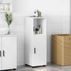 vidaXL Cabinet de salle de bain avec stockage Blanc 30 x 35 x 95 cm