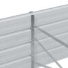 vidaXL Lit surélevé de jardin 320x80x45 cm Acier galvanisé Argenté