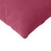 vidaXL Coussins de canapé 2 pcs Bordeaux 120 x 40 cm