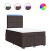 vidaXL Sommier &agrave; lattes de lit avec matelas Marron fonc&eacute; 120x200 cm